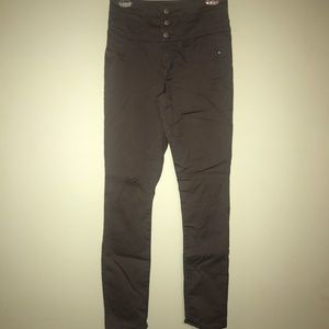 Light Coffee Bean High Waisted Stretch Jeans